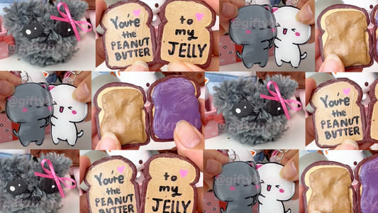 Newsletter #6: Couple Keychains 💕, Mini Sad Hamster 🐹 💕, PB&J Charms 🥪💕